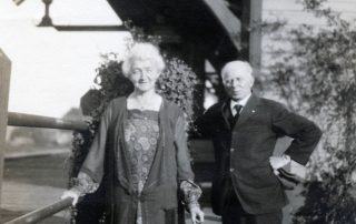 Mary and Richard Simpson at CNR Station