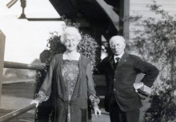 Mary and Richard Simpson at CNR Station